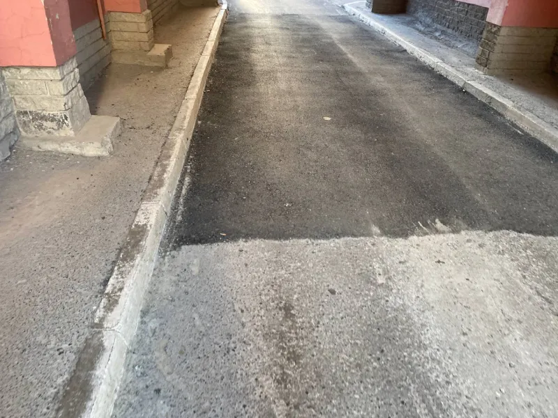 Асфальтирование тротуаров +бордюры